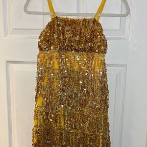 Art Stone Competitor Gold Dress